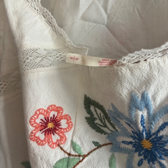 Free People- Women's Willow Embroidered Cotton Mini Dress - Picture 5 of 6